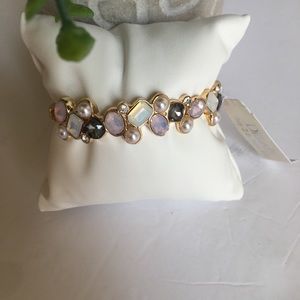 Dillard’s multicolored Gem braclet gold plated